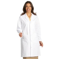 Unisex Knot Button Lab Coat